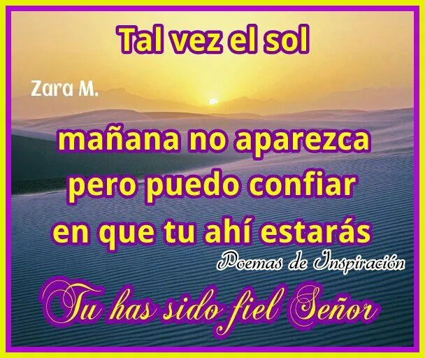 Poemas de Inspiración: Dios es fiel