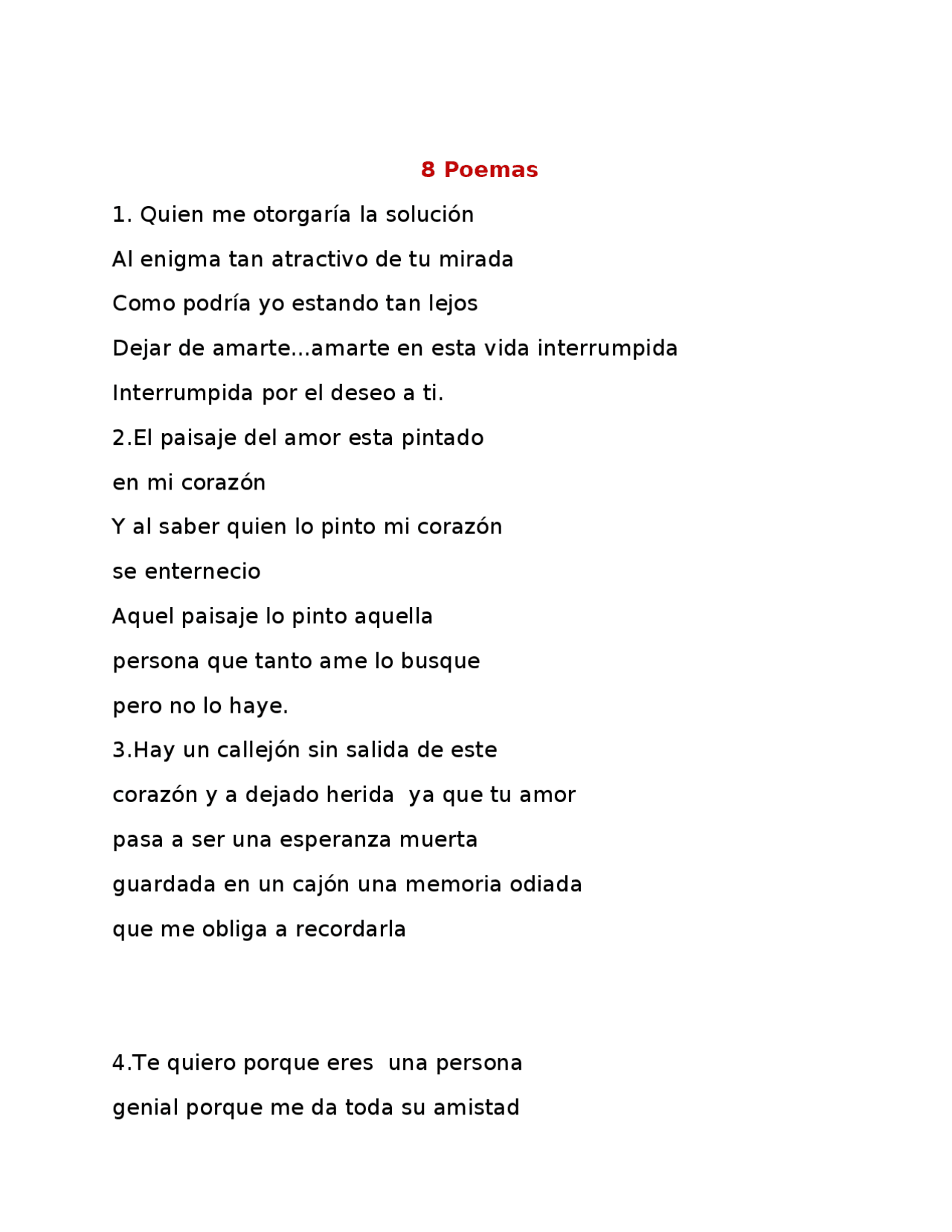 8 poemas de literatura | Apuntes de Literatura Universal | Docsity