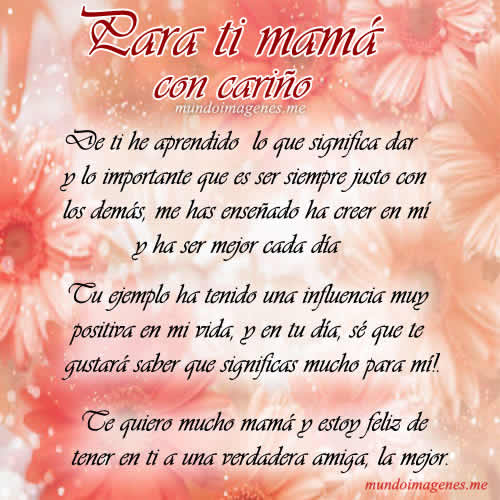 Poemas Para El Dia De La Madre Bonitas Con Imagenes - Mundo ...