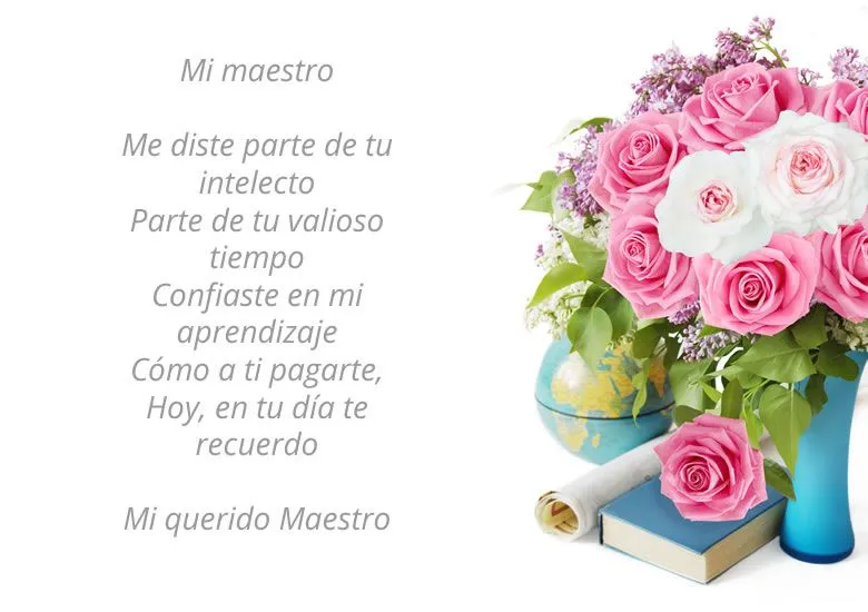 Poemas del día del maestro que te ayudarán a lucirte con ellos