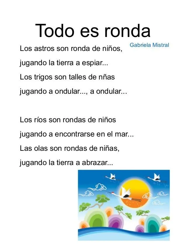 Poemas para niños de primaria