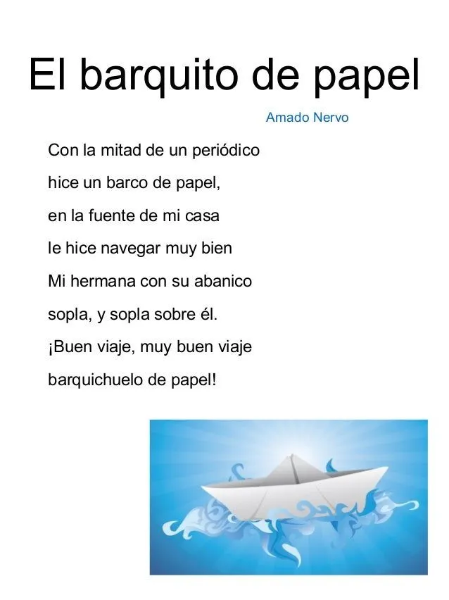Poemas para niños de primaria