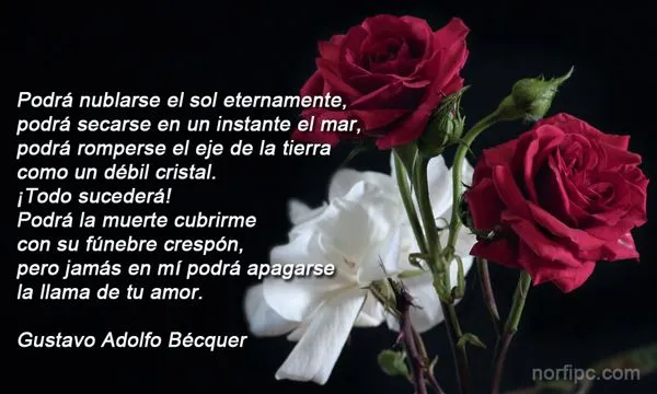 Poemas, poesia y versos de amor famosos y clasicos para Facebook