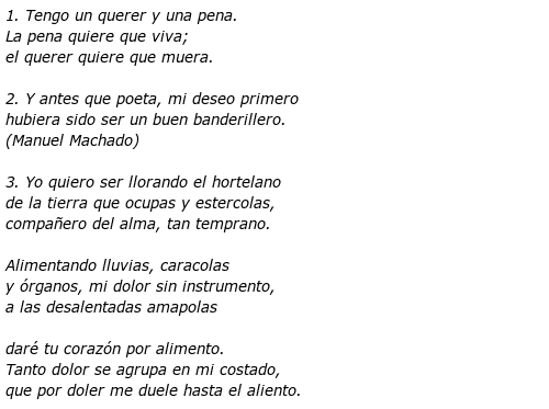 Poemas de seis versos | La guía de Lengua