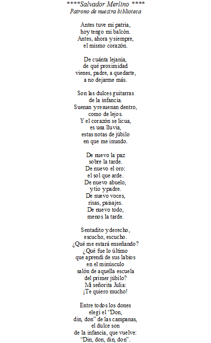 Poemas a mi escuela por su aniversario - Imagui