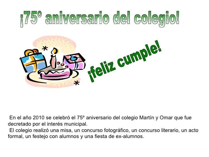 Poesia al aniversario de mi colegio - Imagui