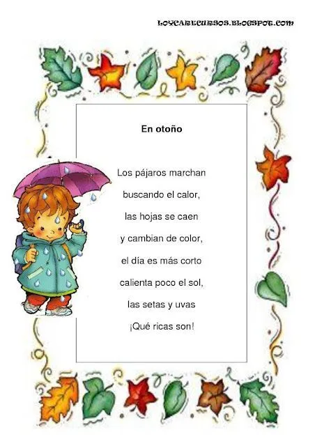 poesia del colegio - Buscar con Google | poesias clase | Pinterest ...