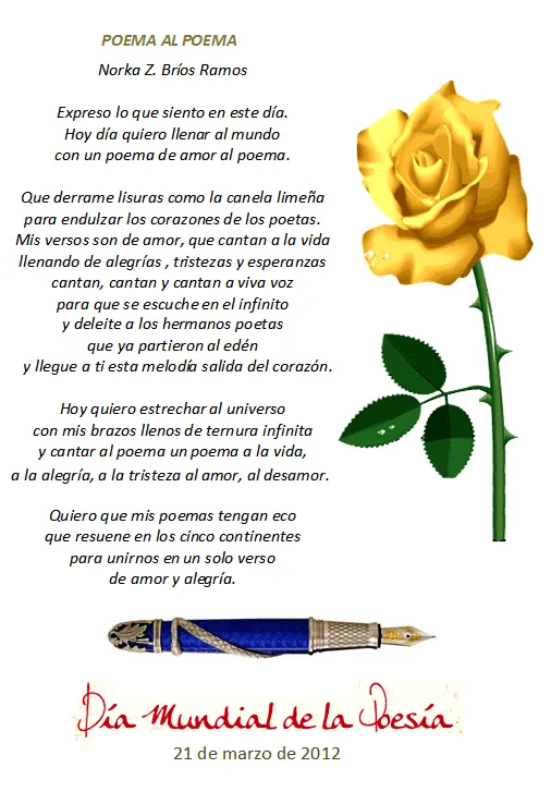 Poesia para aniversario de colegio - Imagui