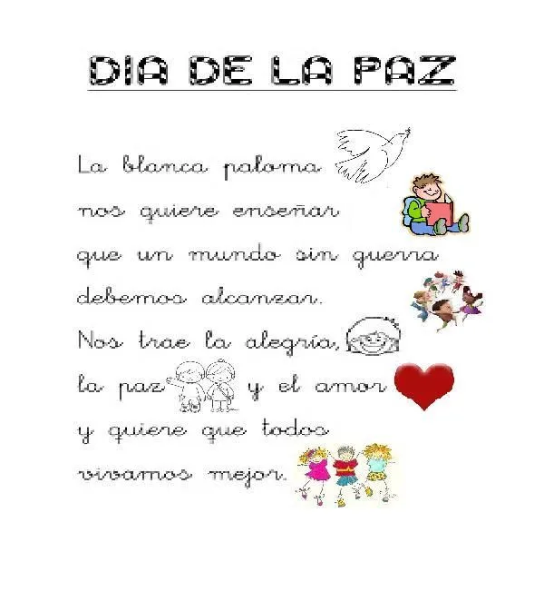 POESÍA “DÍA DE LA PAZ” | la luz de mi clase POESÍA “DÍA DE LA PAZ” | la luz de mi clase