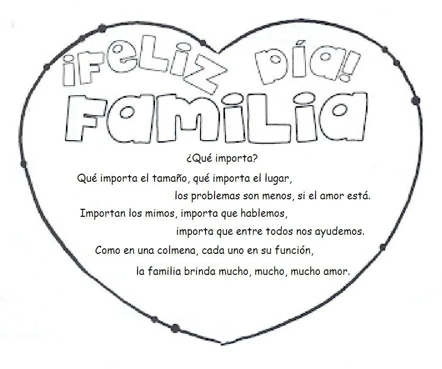 Poesia Familia Para Niños