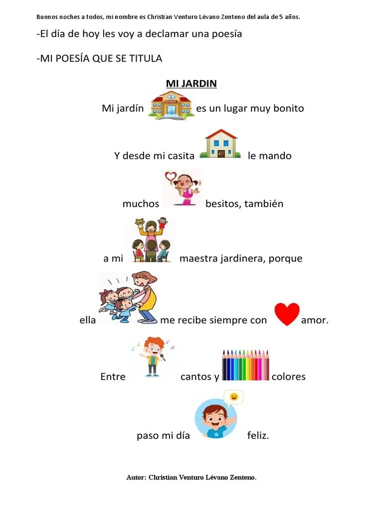 Poesia A Mi Jardin | PDF