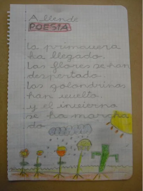 Poesia de niños de primaria - Imagui