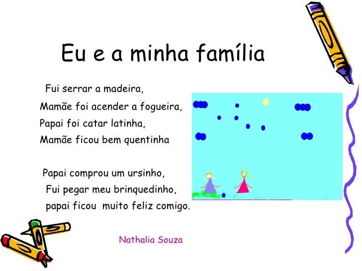 Poesias família - Imagui