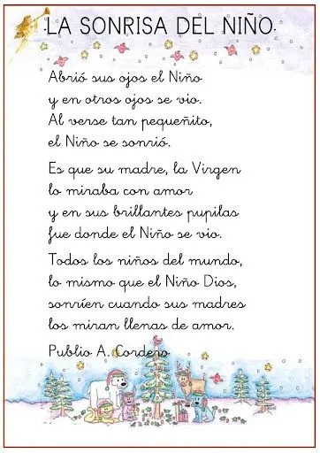 POESIAS DE NAVIDAD PARA NIÑOS