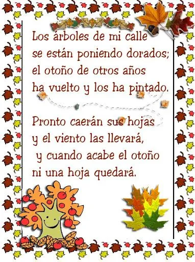 POESIAS PARA NIÑOS CON DIBUJOS