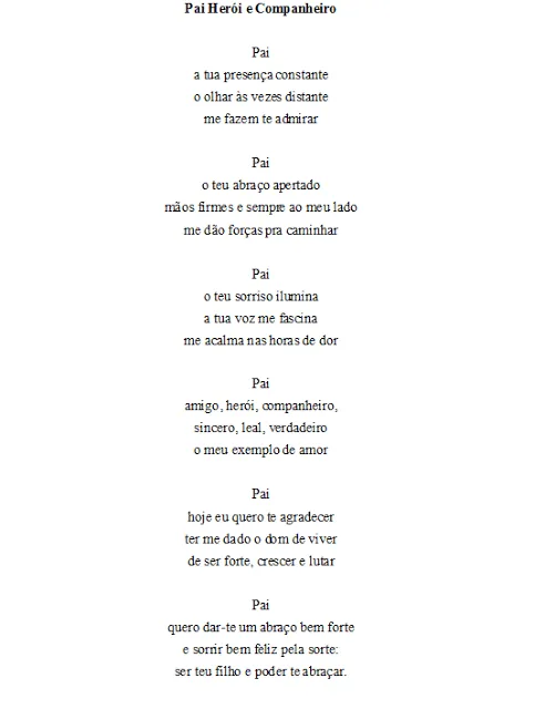 POESIAS E POEMAS PARA O DIA DOS PAIS, COM RIMAS, CURTAS, PEQUENAS ... POESIAS E POEMAS PARA O DIA DOS PAIS, COM RIMAS, CURTAS, PEQUENAS ...