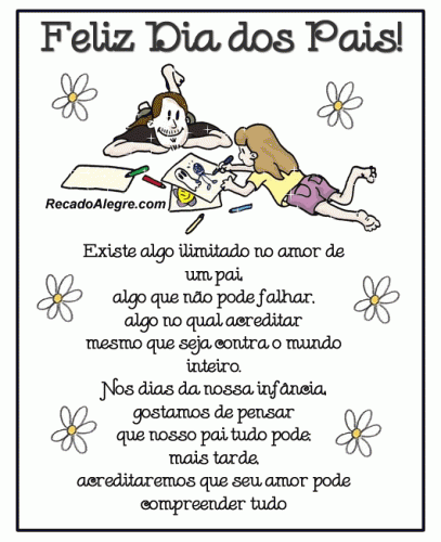POESIAS E POEMAS PARA O DIA DOS PAIS, COM RIMAS, CURTAS, PEQUENAS ...