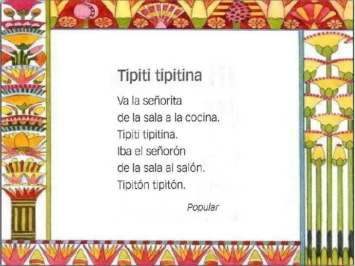 Poesias retahílas y canciones E.I. 3 años
