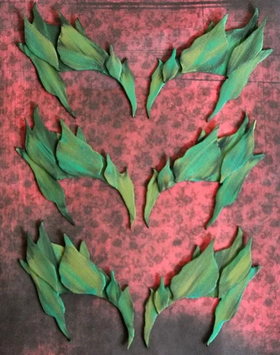Poison Ivy Leaves Eyebrow Eye mask Cosplay GREEN No por Montyfam6 Poison Ivy Leaves Eyebrow Eye mask Cosplay GREEN No por Montyfam6