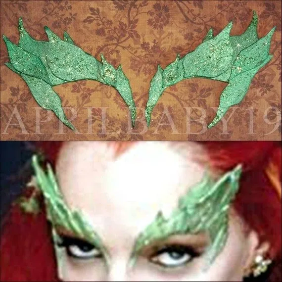 Poison Ivy Leaves Eyebrow mask Comic COn Cosplay por Montyfam6 Poison Ivy Leaves Eyebrow mask Comic COn Cosplay por Montyfam6