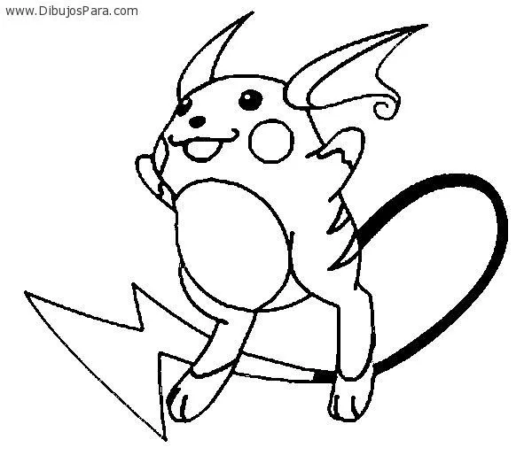 Dibujo de Raiuchu Pokemon | Dibujos de Pokemon para Pintar ...