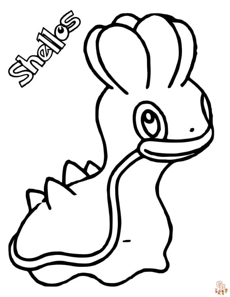 Pokemon Dibujos para colorear Shellos: Explorar the World de Shellos Pokemon Dibujos para colorear Shellos: Explorar the World de Shellos