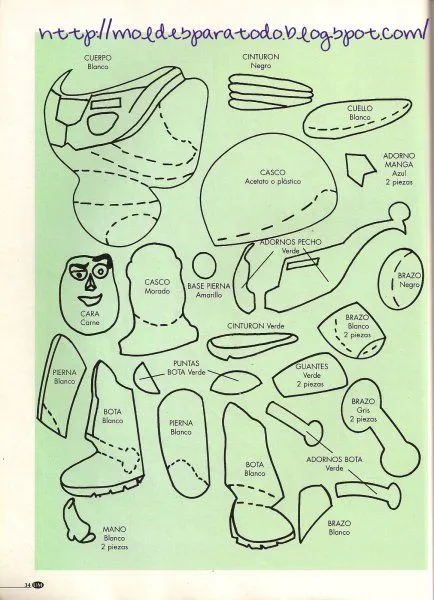 De Todo Un Pokitito: Moldes para personajes de Toy Story