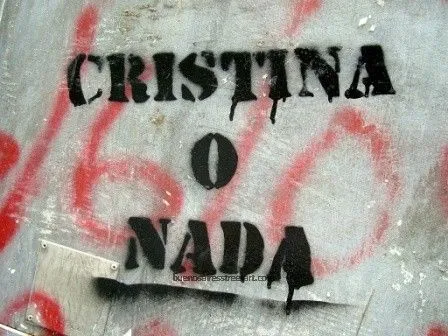 Political graffiti featuring Cristina Kirchner | BA Street Art Political graffiti featuring Cristina Kirchner | BA Street Art