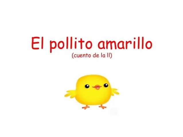 El pollito amarillo