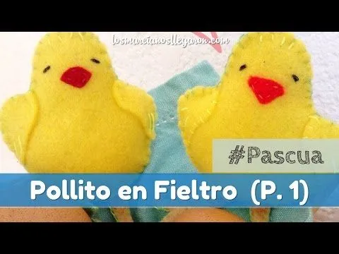Pollito de Fieltro: Costura a Mano. Parte I, Pieza frontal - YouTube