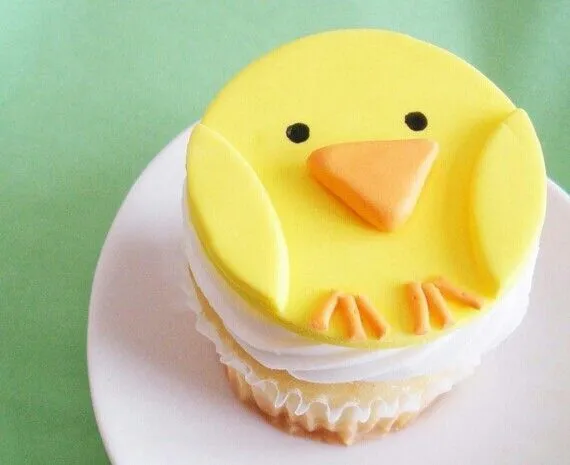 Pollito para fiesta tematica de la granja | Cupcakes | Pinterest