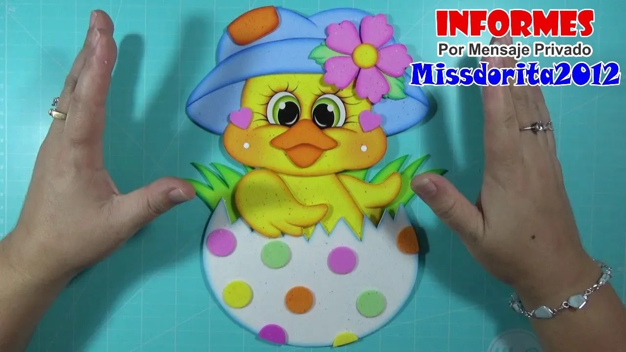 Pollito en Foamy, goma Eva, Microporoso (Handmade Craft)❤️ - YouTube Pollito en Foamy, goma Eva, Microporoso (Handmade Craft)❤️ - YouTube