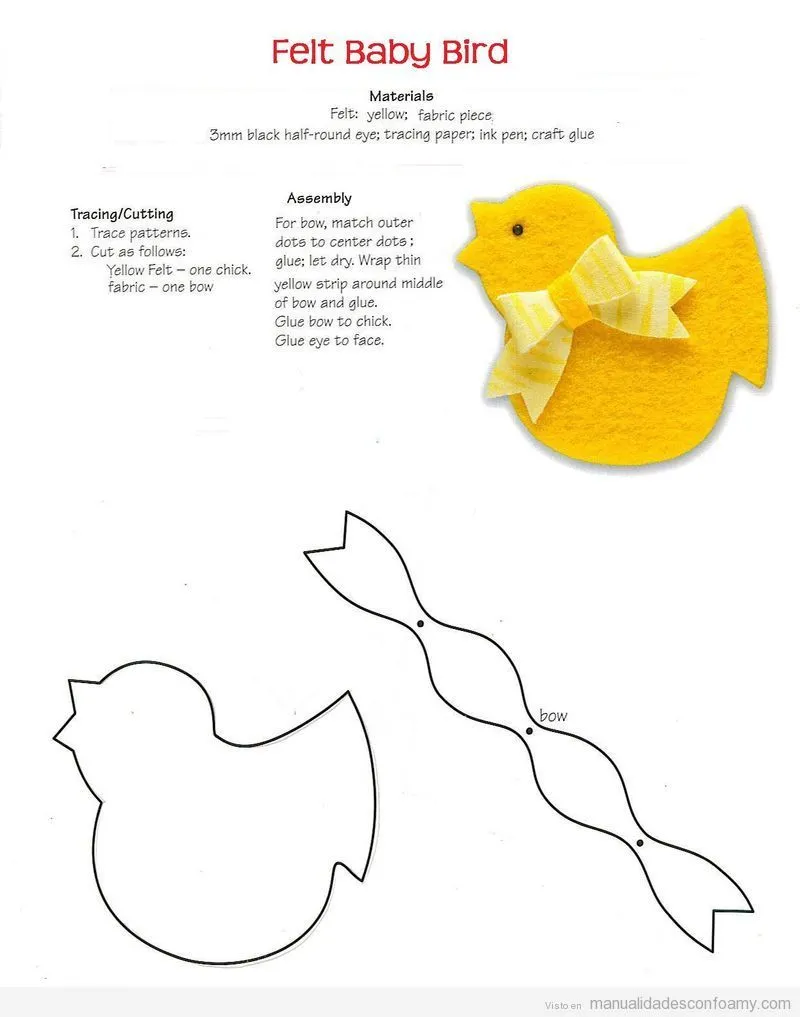 Pollito | Manualidades con Foamy | Fotos, Ideas tutoriales y ...