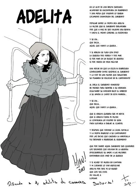 Pollito con papas...: Adelita (letra y musica) Pollito con papas...: Adelita (letra y musica)