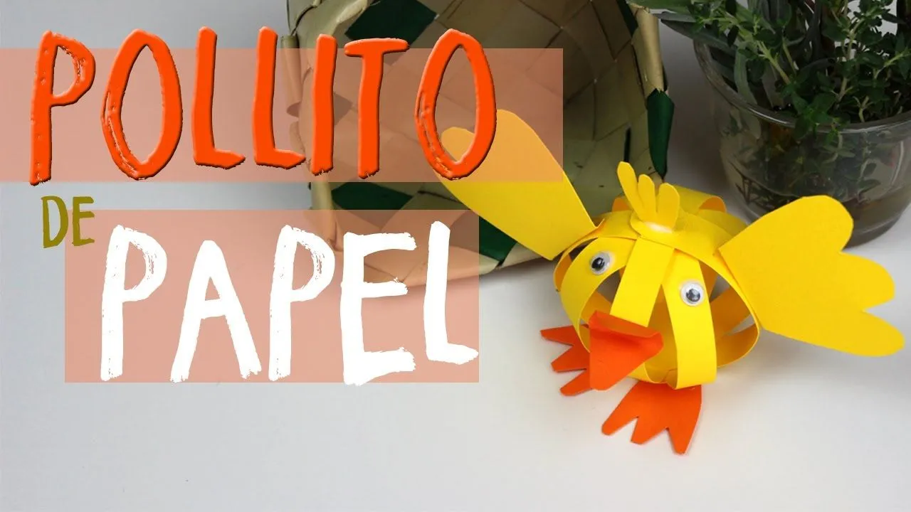 Cómo hacer un pollito de papel? ¡Pollito de pascua! - YouTube