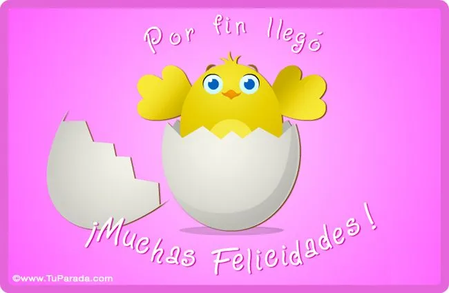 Pollito rosa para manualidades, Manualidades para bebés, tarjetas