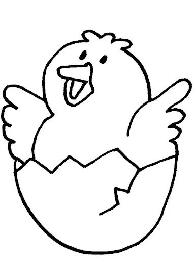 Pollito saliendo del cascaron para colorear - Imagui Pollito saliendo del cascaron para colorear - Imagui