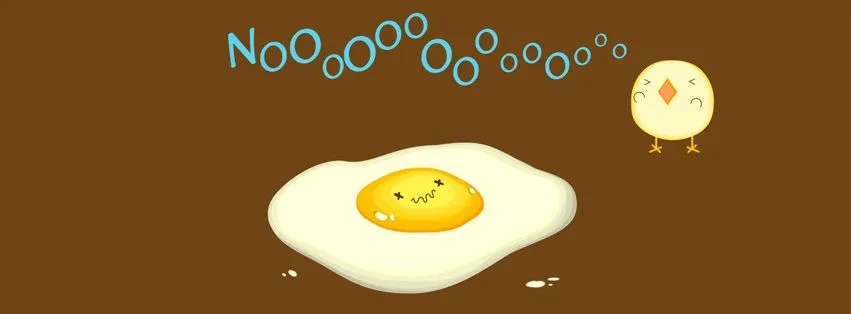 Pollito triste | portadas para facebook