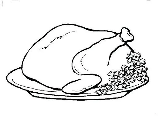 Pollo de comida para colorear - Imagui