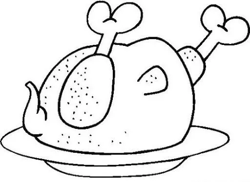 Free coloring pages of pollo asado