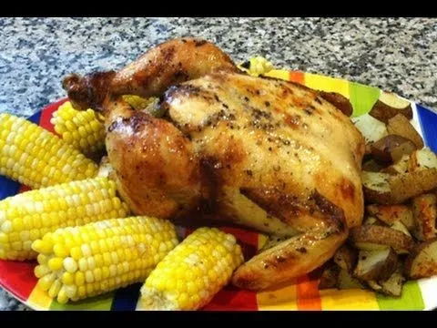 Pollo Rostizado al horno en Mantequilla y Limon (how to roast a ... Pollo Rostizado al horno en Mantequilla y Limon (how to roast a ...