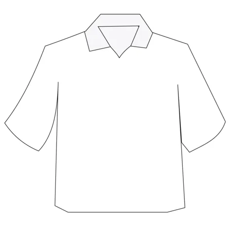 Polo Shirt coloring page | SuperColoring.