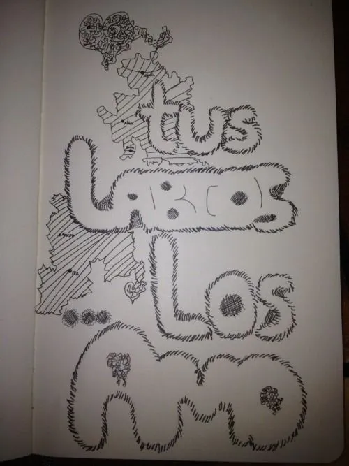 Dibujos de letras de te amo - Imagui