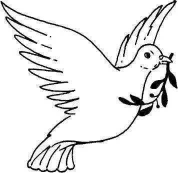 DIBUJOS DE PALOMAS DE LA PAZ PARA PINTAR