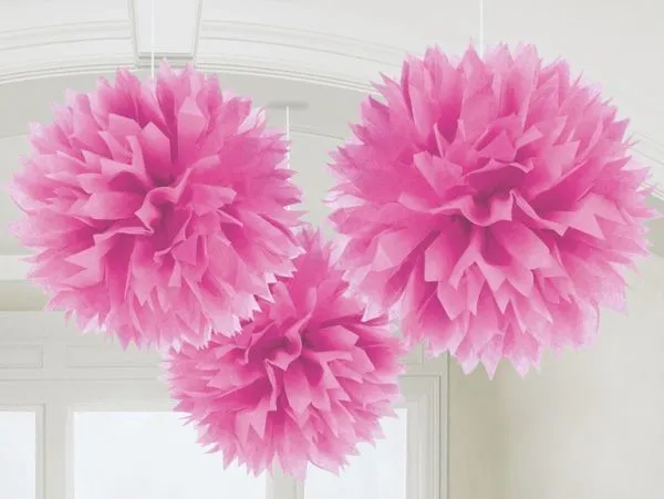 pompones de papel para decorar fiestas de princesa | souvenir ...