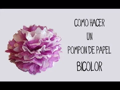 Pompones de papel de seda paso a paso. Decoración de fiestas - YouTube Pompones de papel de seda paso a paso. Decoración de fiestas - YouTube