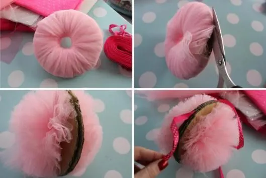 Cómo hacer pompones de tul paso a paso | ♥Tutoriales/Tutorials ... Cómo hacer pompones de tul paso a paso | ♥Tutoriales/Tutorials ...
