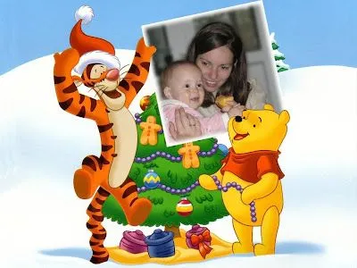 Pon tu foto en el árbol de navidad de Winnie the Pooh Pon tu foto en el árbol de navidad de Winnie the Pooh