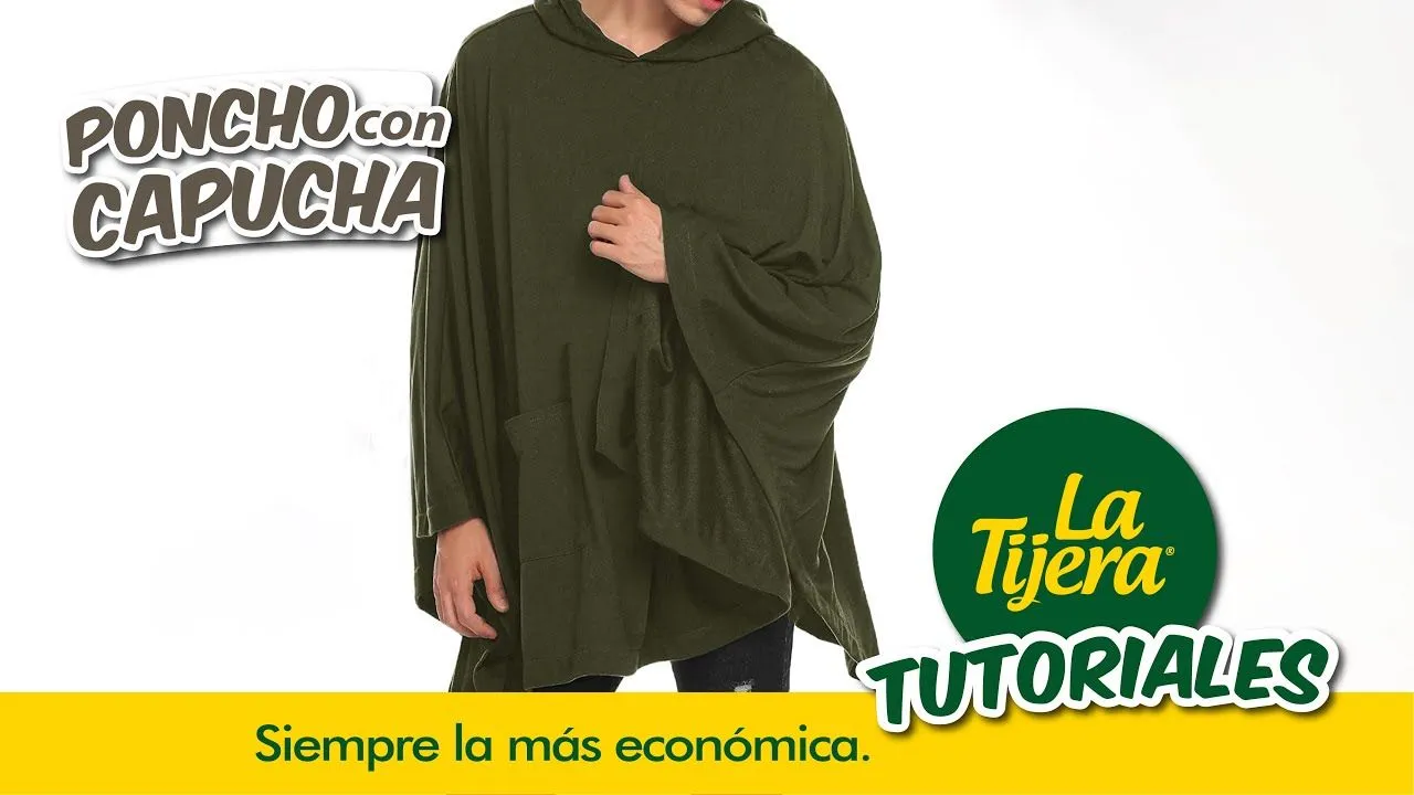 Cómo hacer un poncho con capucha? - YouTube Cómo hacer un poncho con capucha? - YouTube