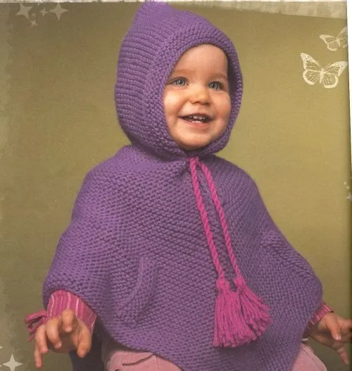 Poncho de ganchillo para bebé - Imagui